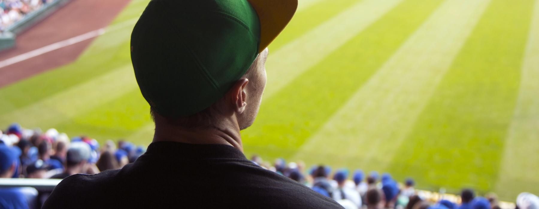 a person at a baseball game