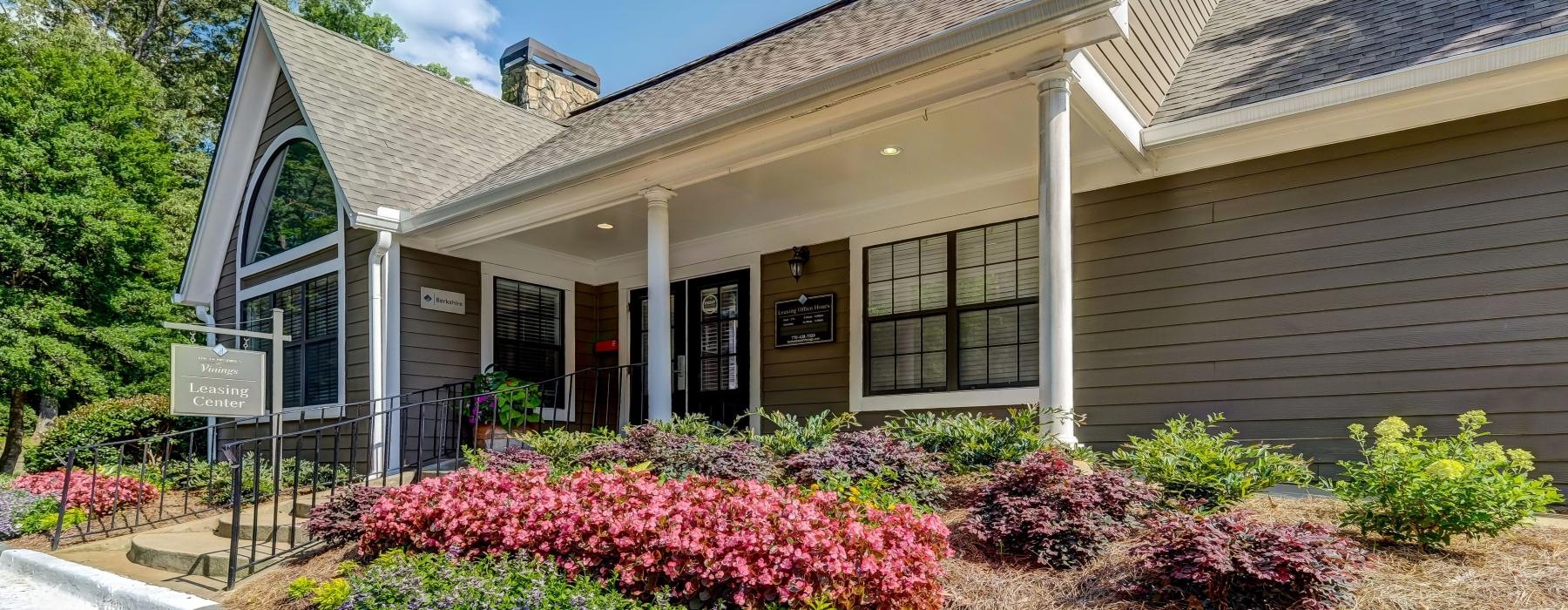 a house with a large front yard